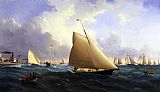 New York Yacht Club Regatta off New Bedford by William Bradford